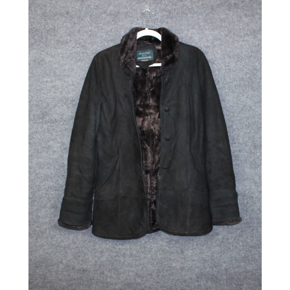 Young Eun Jacket Coat Women's Medium Faux Sude & Faux Fur-lined - Picture 1 of 14